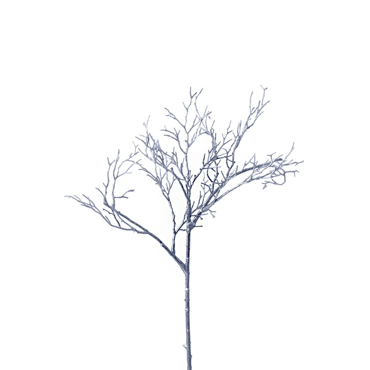 - Branchage métallisé bleu H54