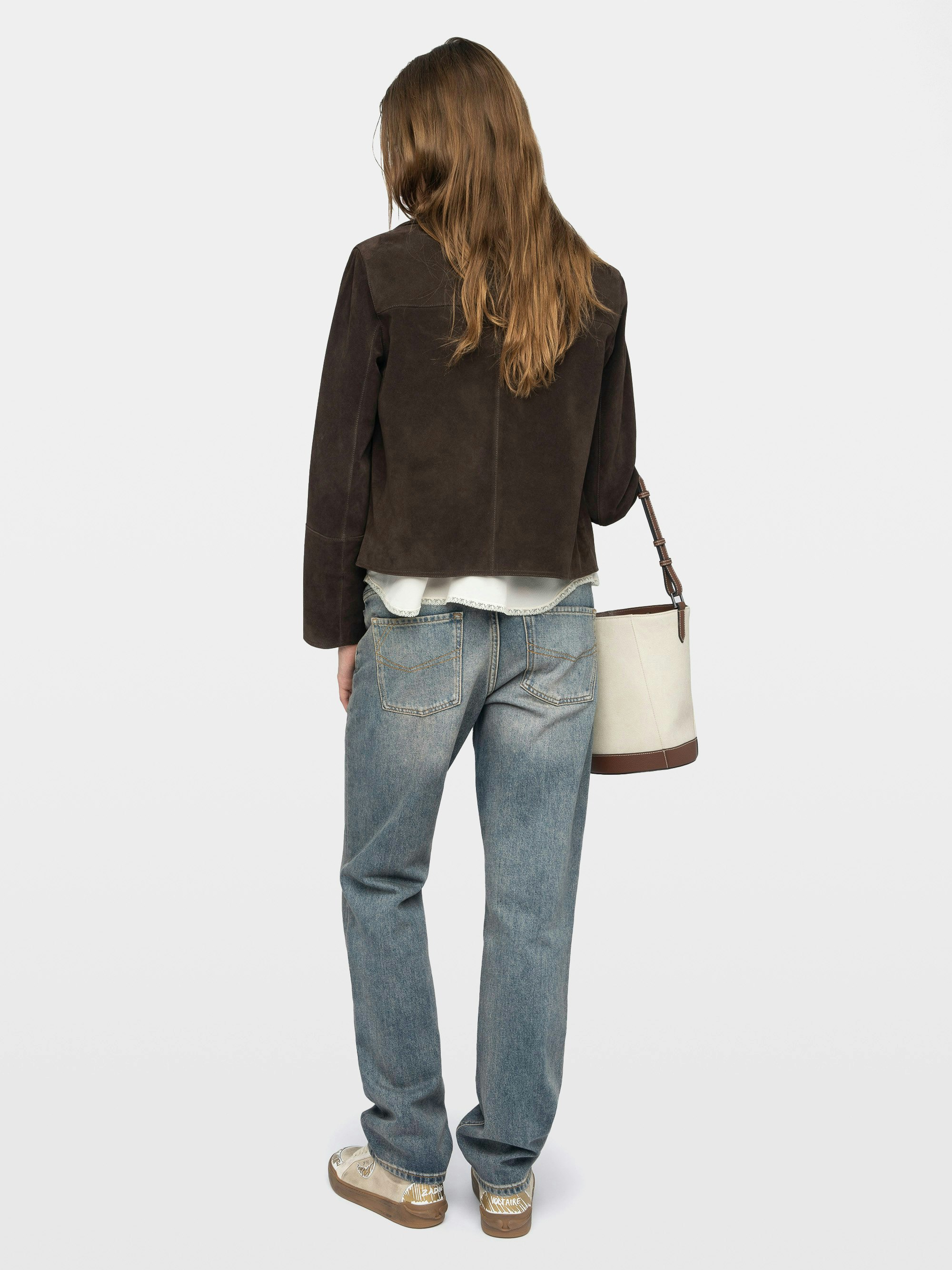 Blouson Lessa Cuir Suede