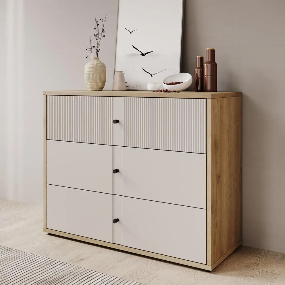 Meubella - Ladekast Riggs - Beige - 105 cm