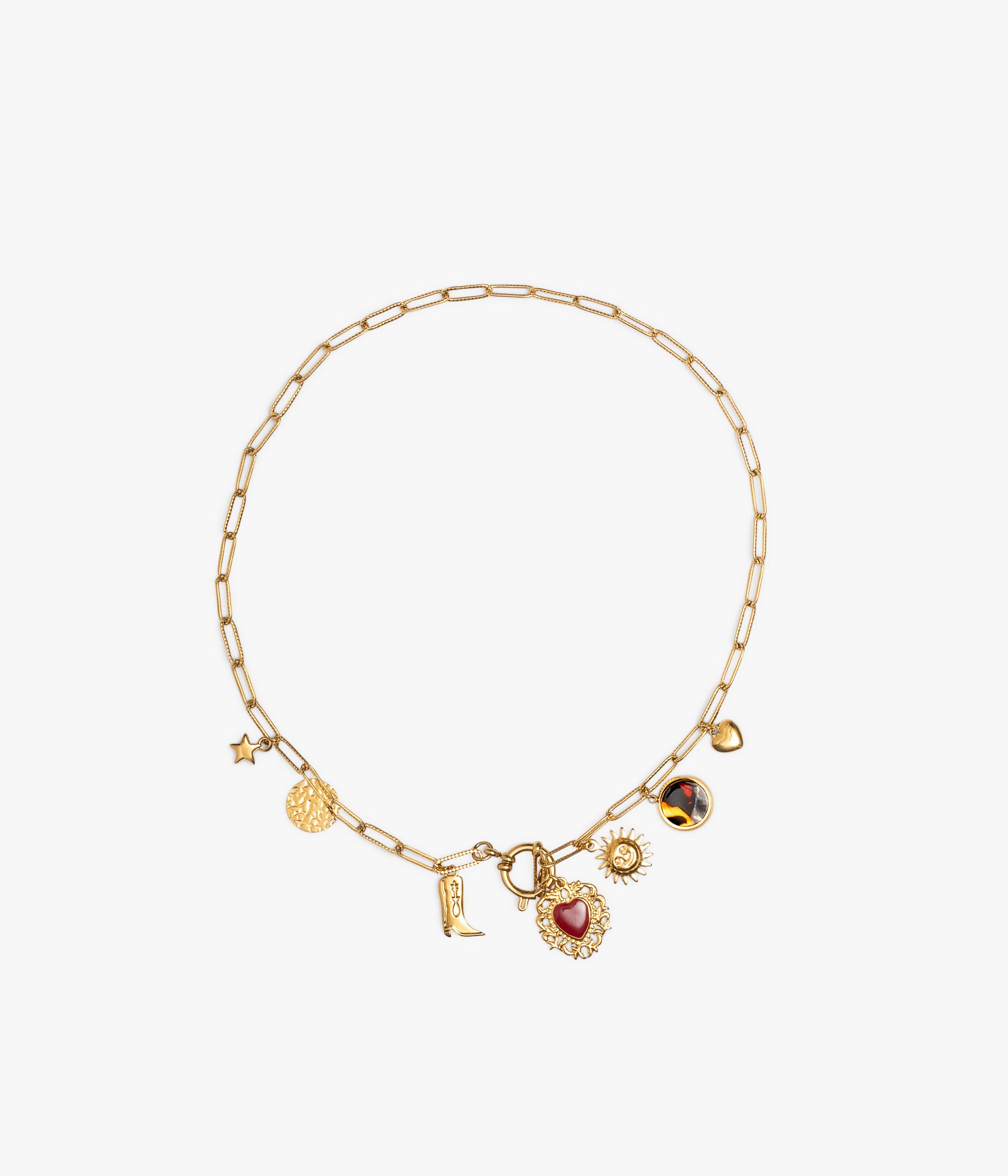 Collier à charms Dorine doré