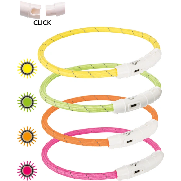Leuchtring »Flash«, USB, XS-S, 35 cm, grün