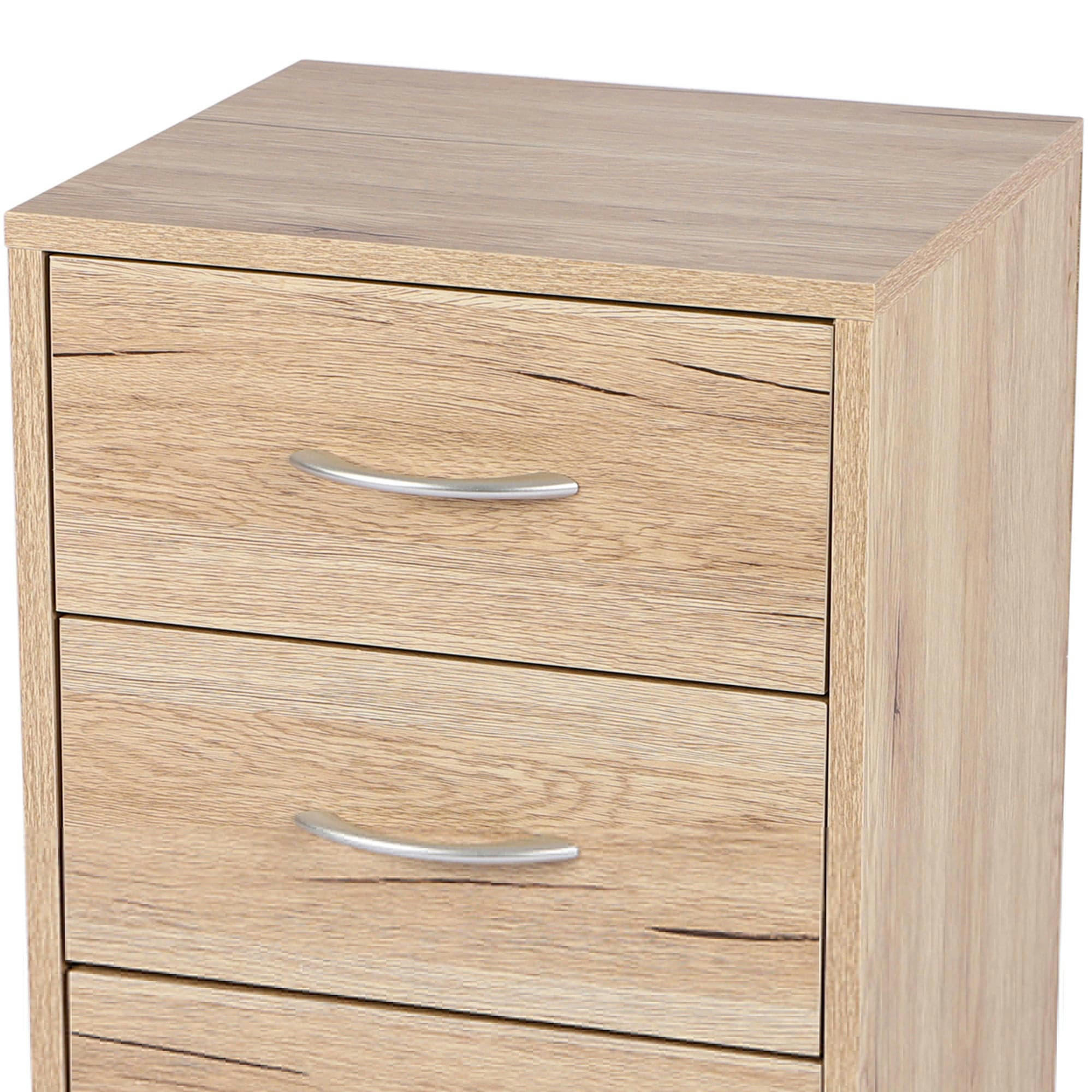 - Table de chevet bois 3 tiroirs - 38x34x60cm