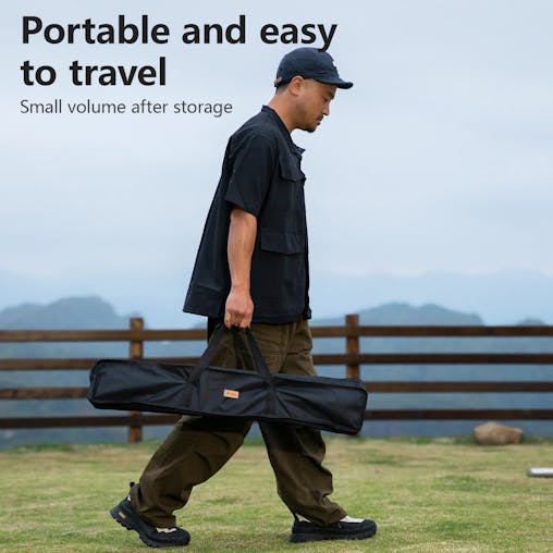 NNEOBA Multifunctional IGT Camping Table Adjustable Aluminum Alloy Black