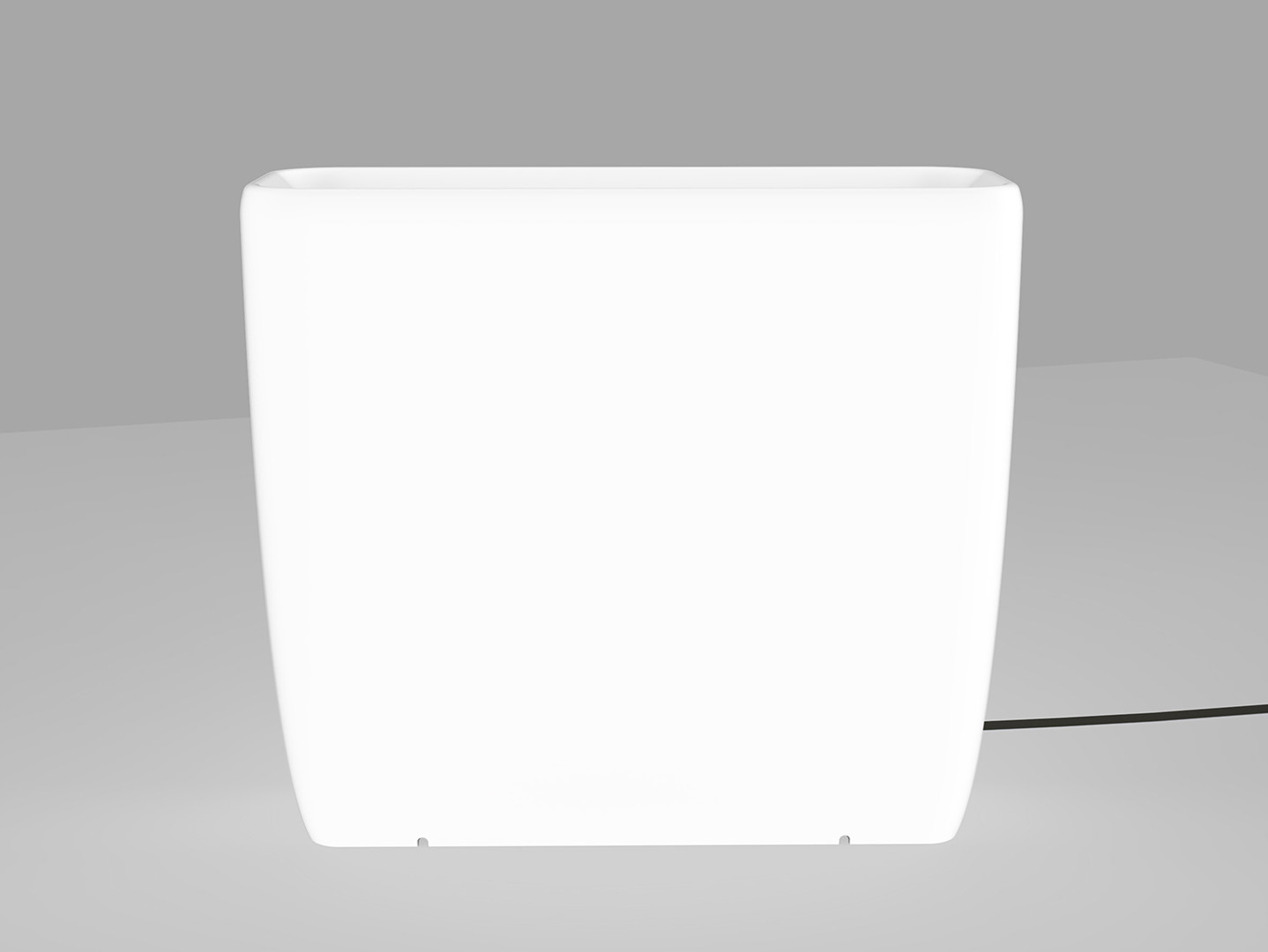 Lampa zewnętrza stojąca Flowerpot L biała