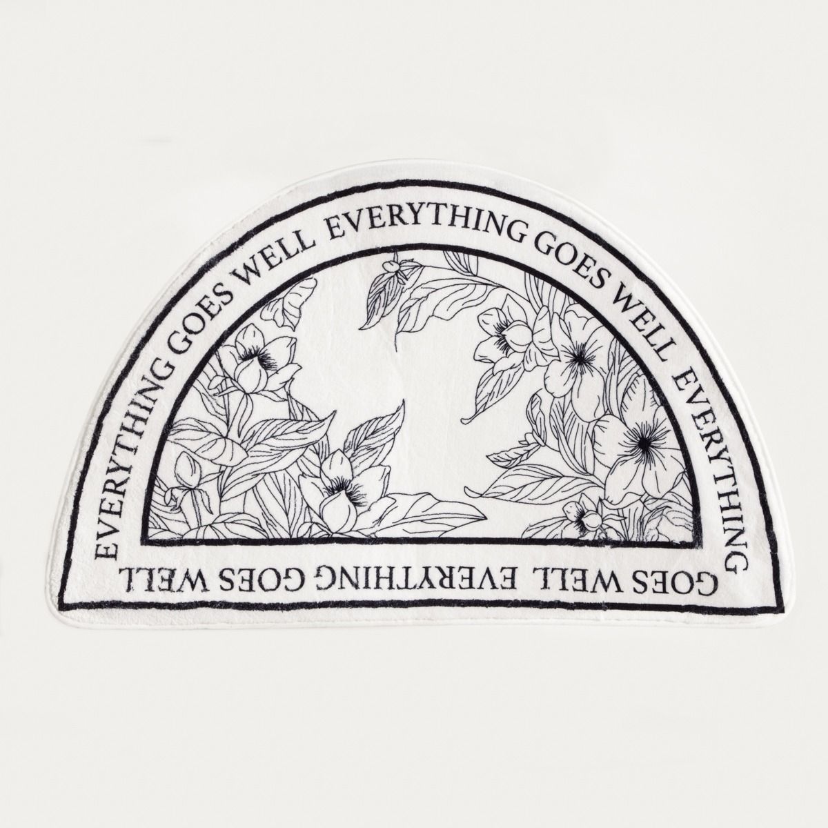 Dywanik łazienkowy PUELLA z mikrofibry półokrągły 50x80 cm