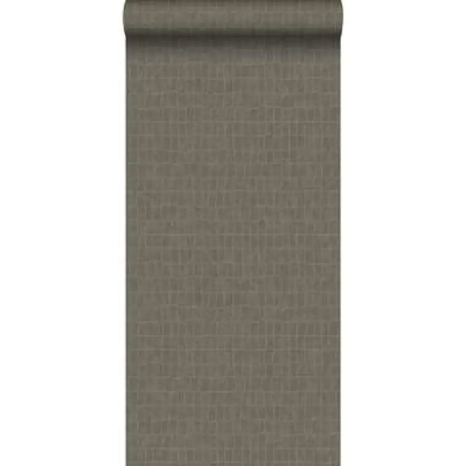 ESTAhome behang - krokodillenhuid - vergrijsd bruin - 0.53 x 10.05 m