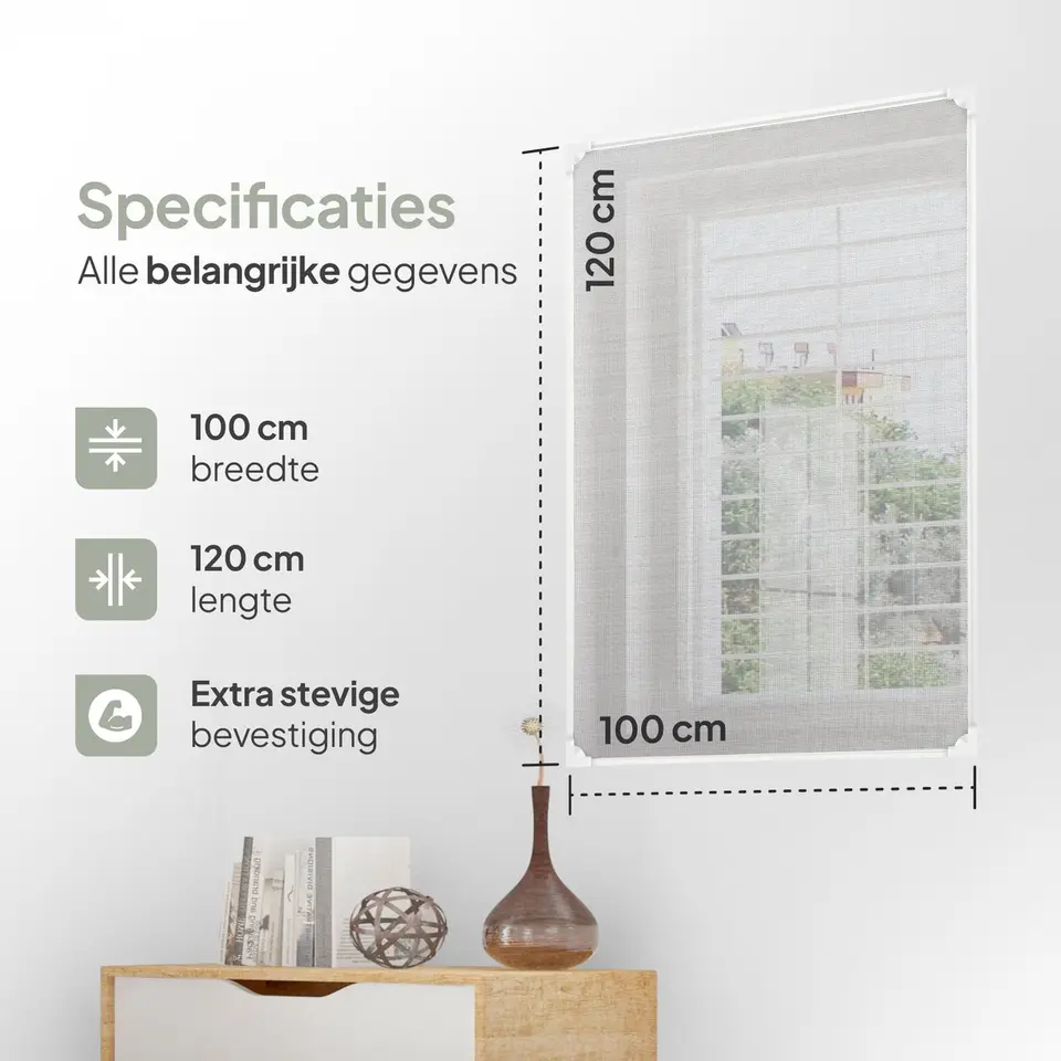 O'DADDY Magnetische raamhor - 100x120 cm