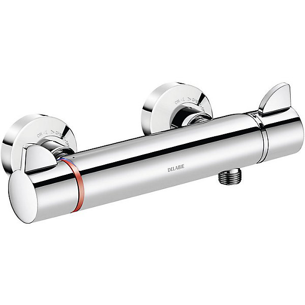 Mitigeur de douche thermostatique - Securitherm - DELABIE - Raccord STOP/CHECK - 9 l/min