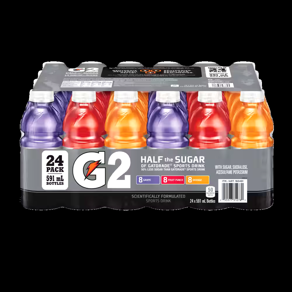 Gatorade G2 Perform Sports Drink Variety Pack, 24 x 591-ml