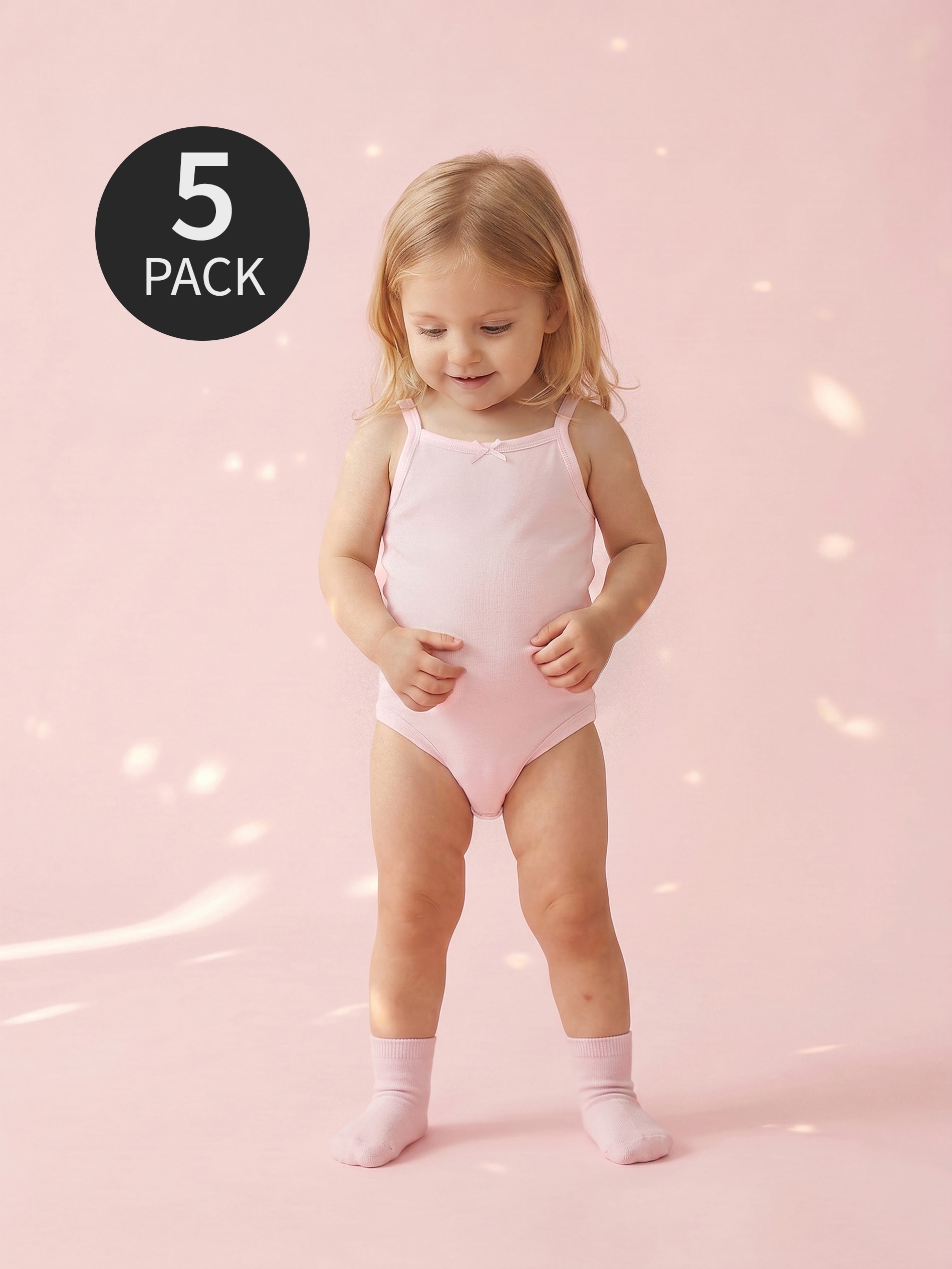 Bawełniane body na ramiączkach 5 pack