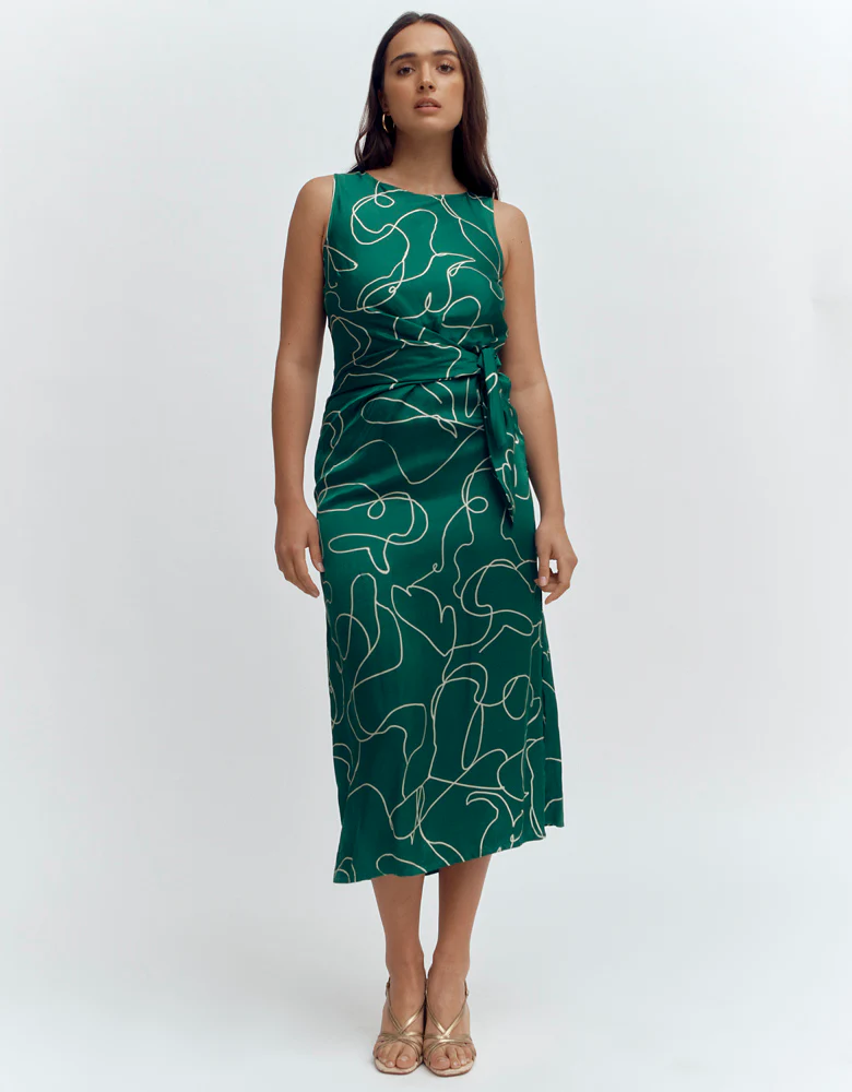 Robe drapée imprimée RAVISSANTE/87240/611