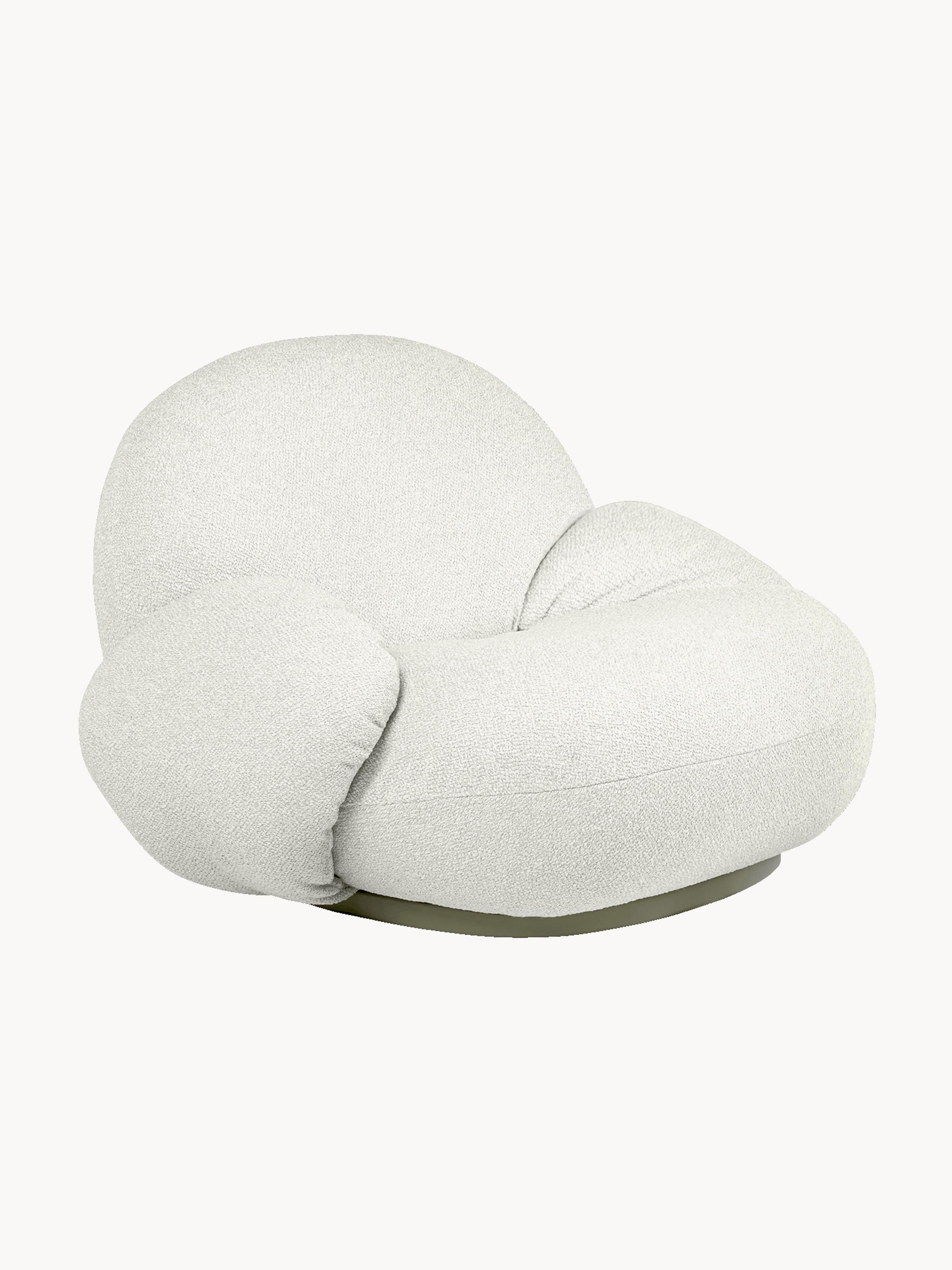 Drehbarer Bouclé-Gartensessel Pacha