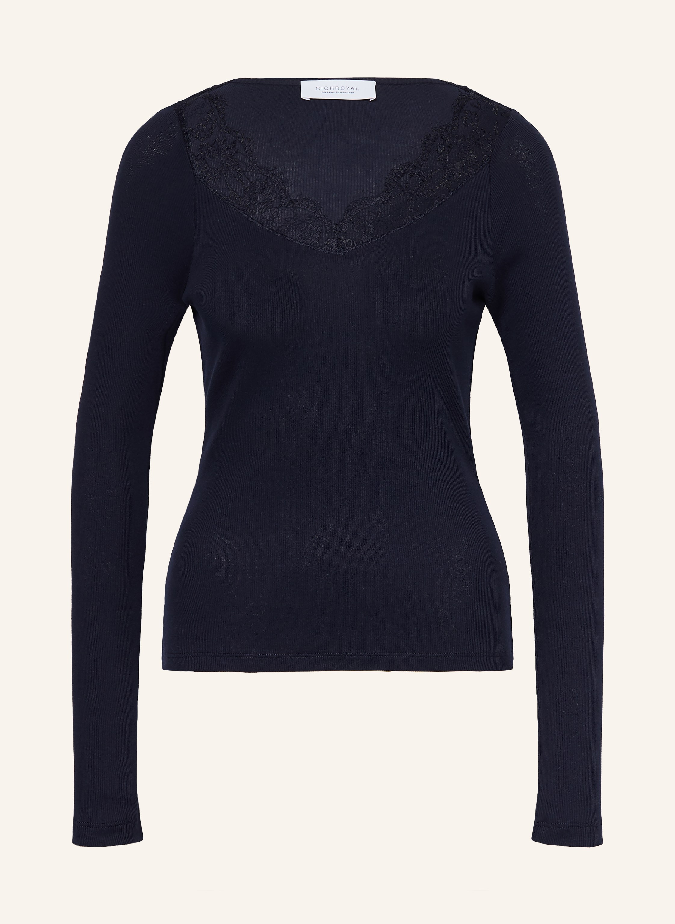 Rich & Royal Longsleeve mit Spitze