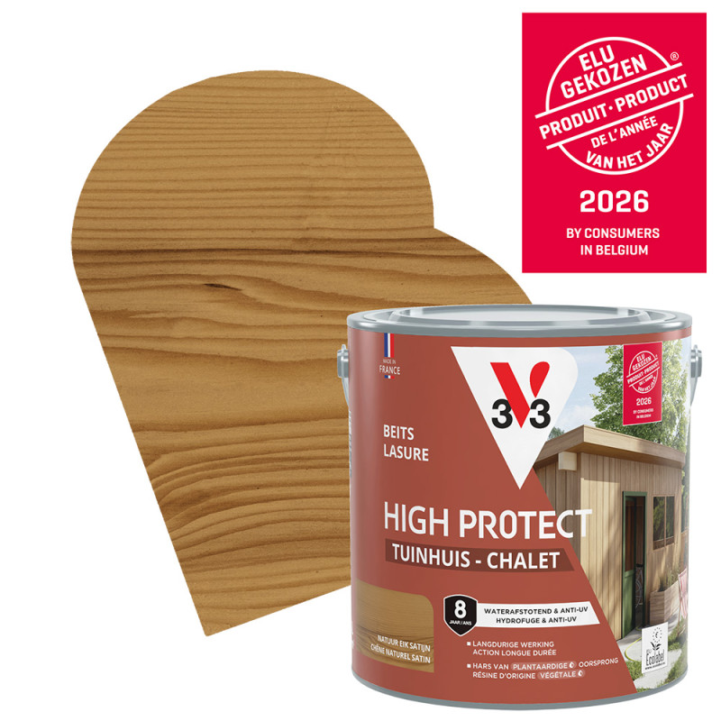 Lasure pour chalet High Protect chêne naturel 2,5 L V33