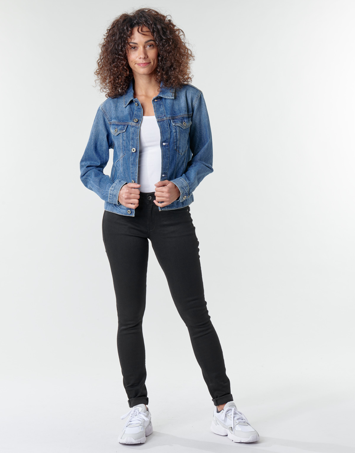 G-Star Raw - Midge Zip Mid Skinny Wmn -  black