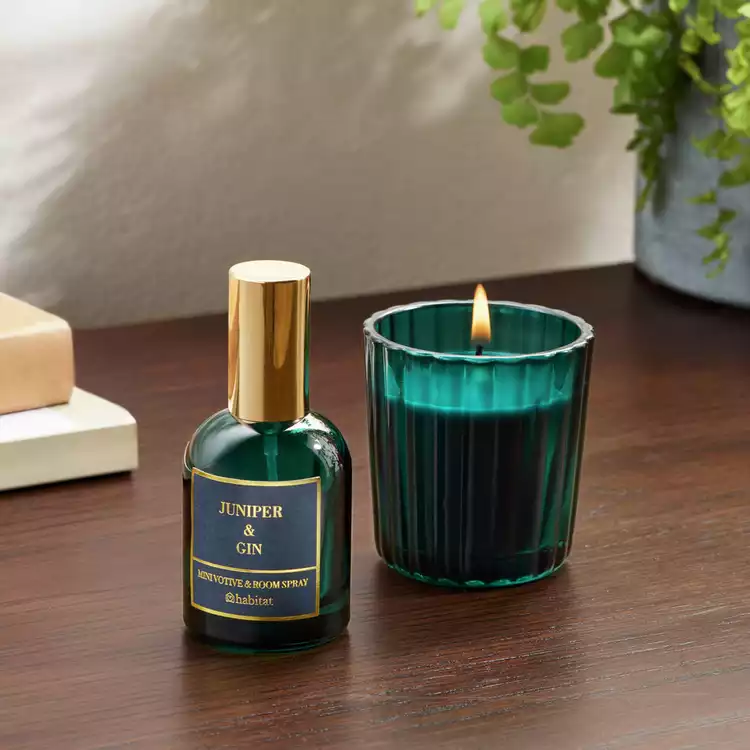 Habitat Votive Candle & Room Spray - Juniper & Gin