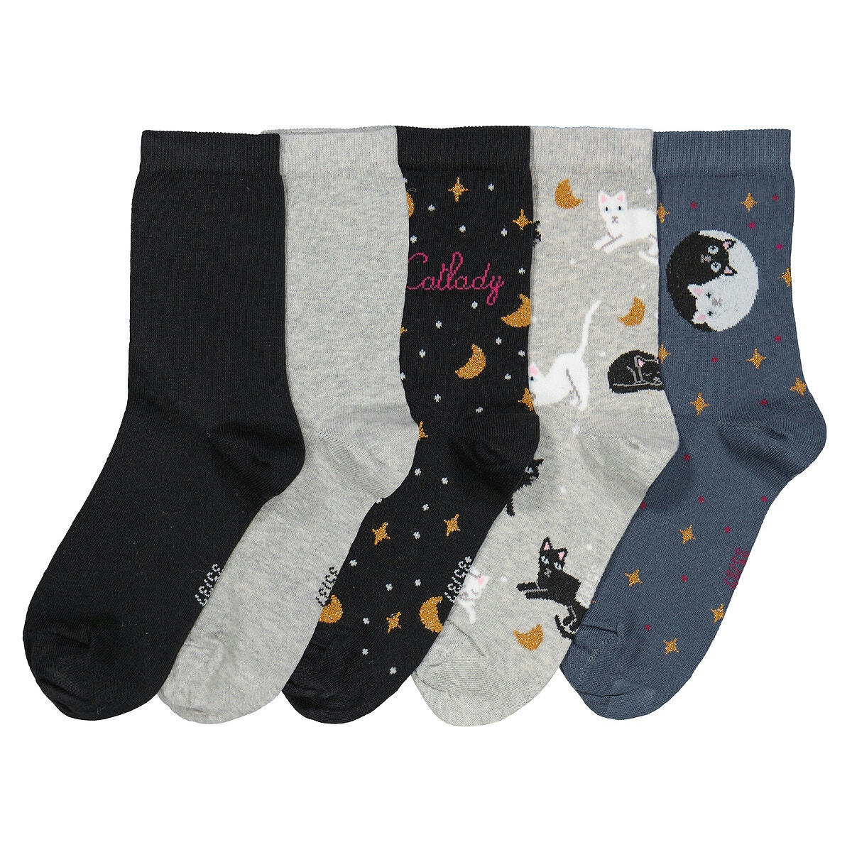 Lot de 3 mi-chaussettes imprimé