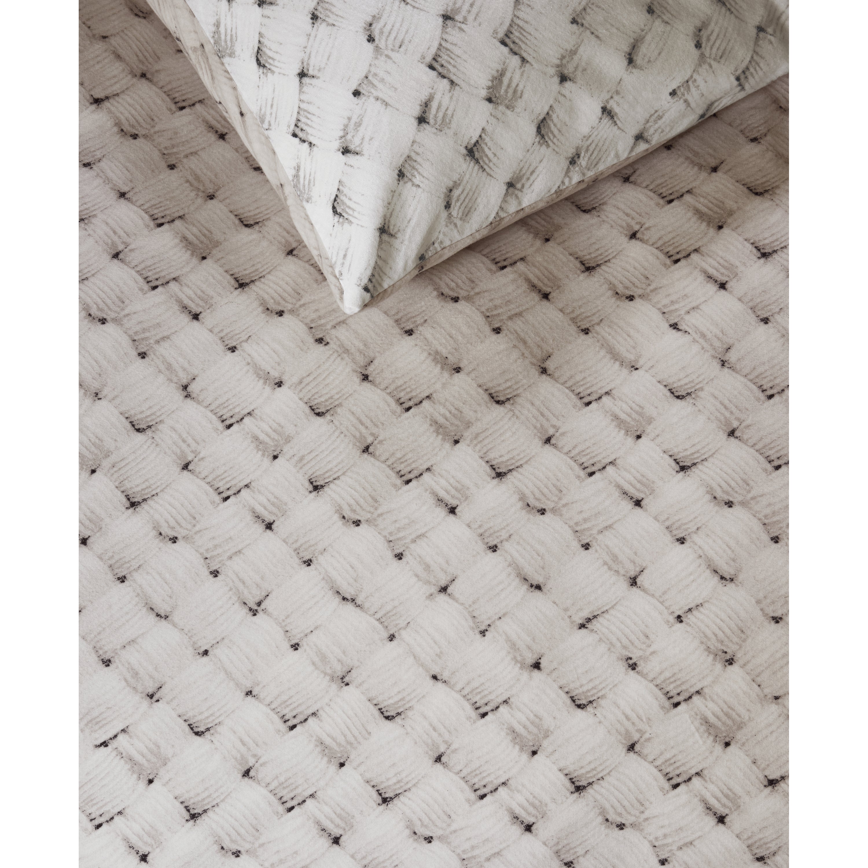 Rivièra Maison Woven Wool Dekbedovertrek 200 x 200/220 cm - Naturel