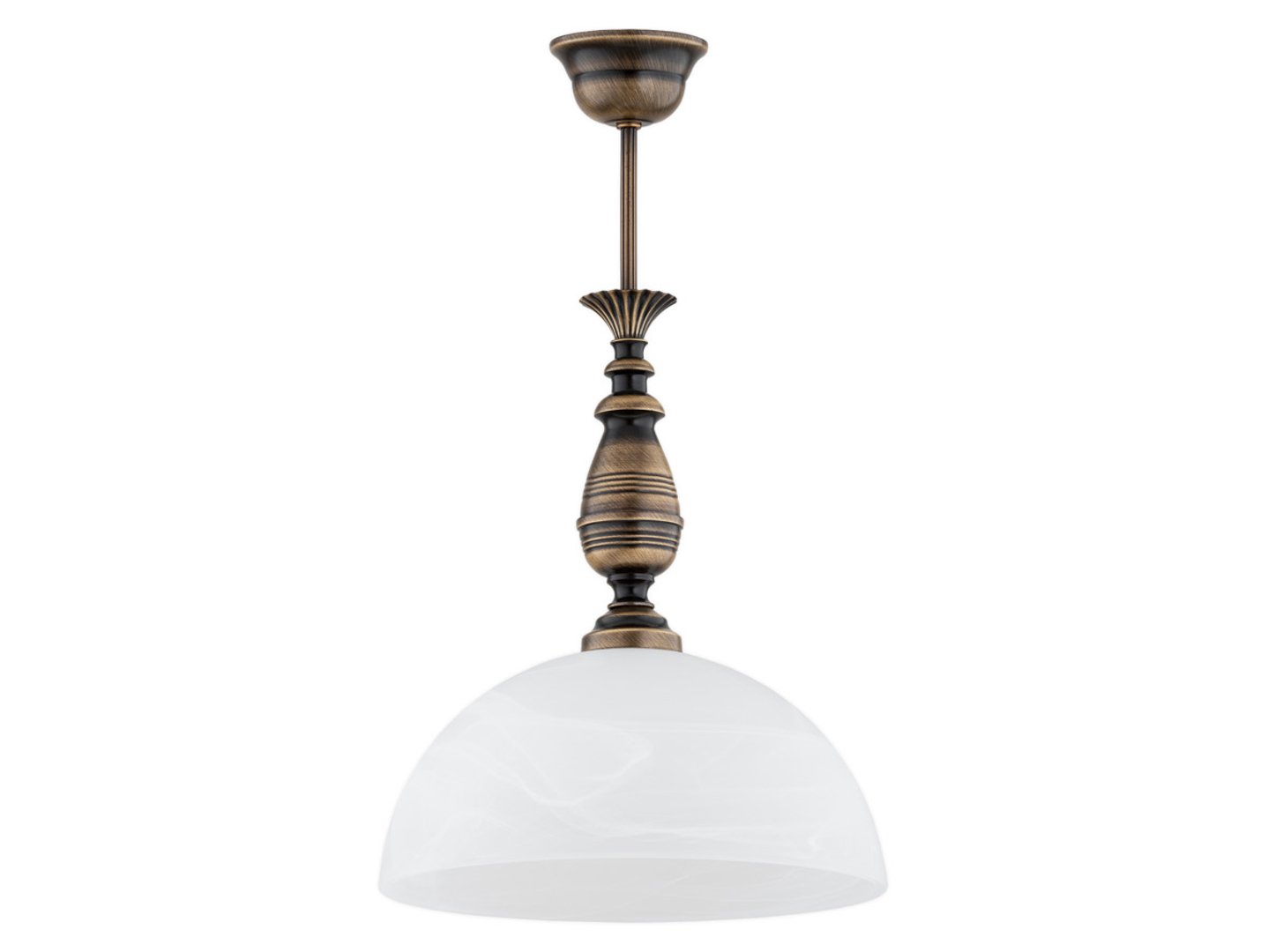 Lampa wisząca Felix stalowa brązowo-biała
