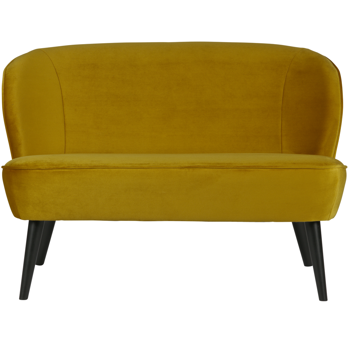 WOOOD bankje Sara - Velvet - Oker - 73x110x72