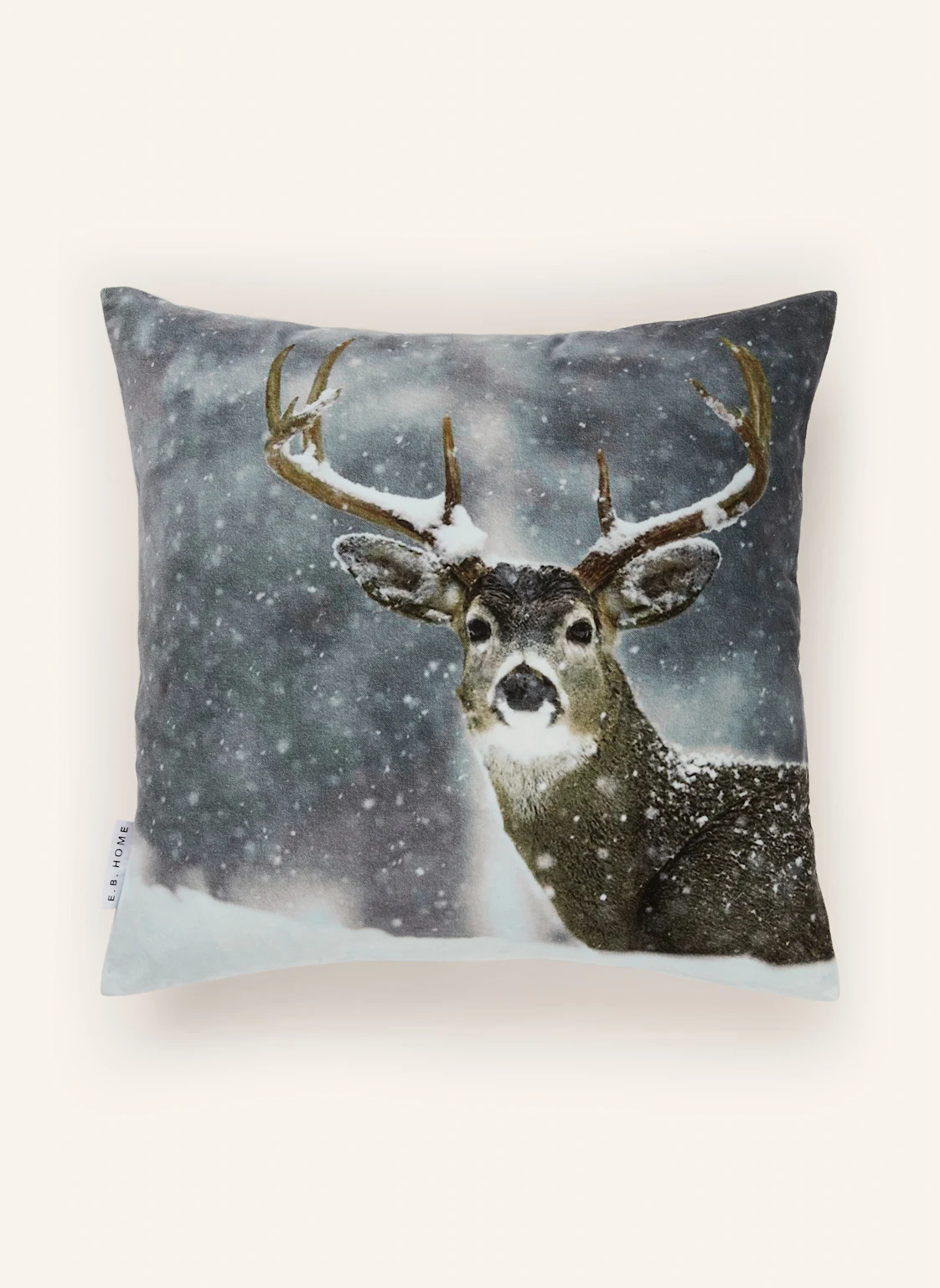 EB HOME Dekokissenhülle DEER aus Samt