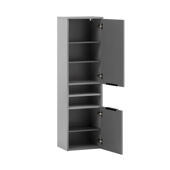 Hochschrank »Alessio«, BxHxT: 40,3 x 138,3 x 32 cm, platingraufarben, Holzwerkstoff