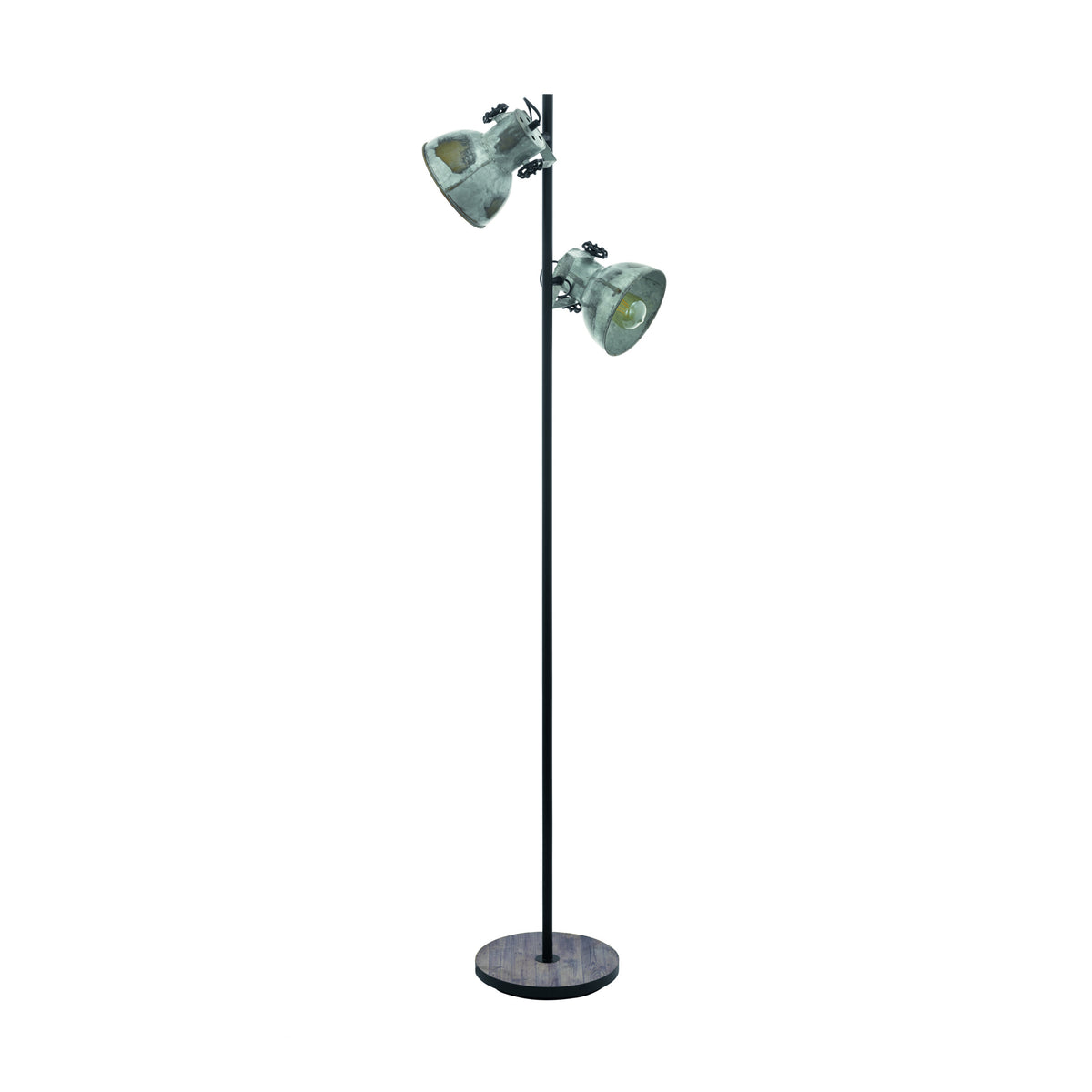 EGLO vloerlamp Barnstaple - e27 - 158 cm - bruin/zwart