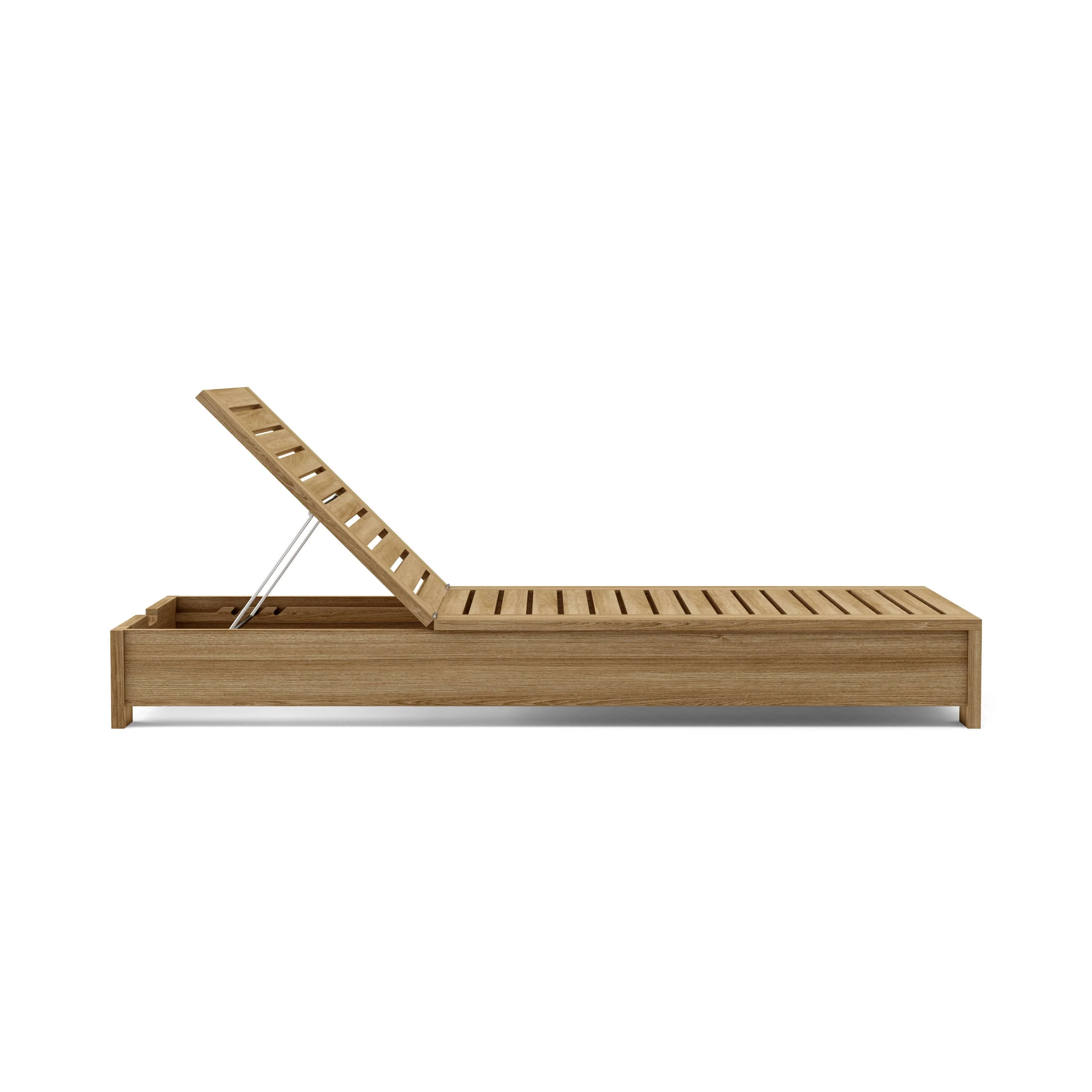 Madera Teak Outdoor Chaise Lounge - Adjustable