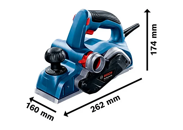 BOSCH GHO 20-82 Professional - Rabot filaire 700 W, semelle aluminium 82 mm, 06015A9100