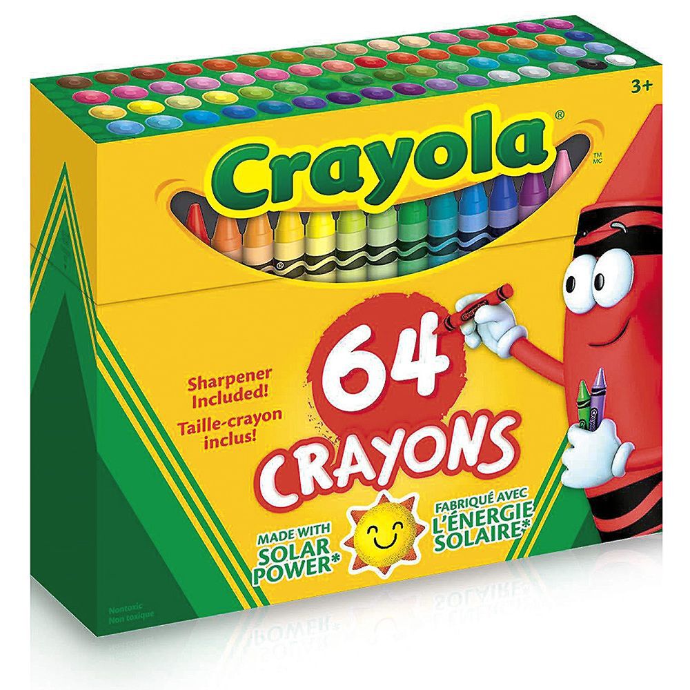 Crayon de cire Crayola 64 pièces