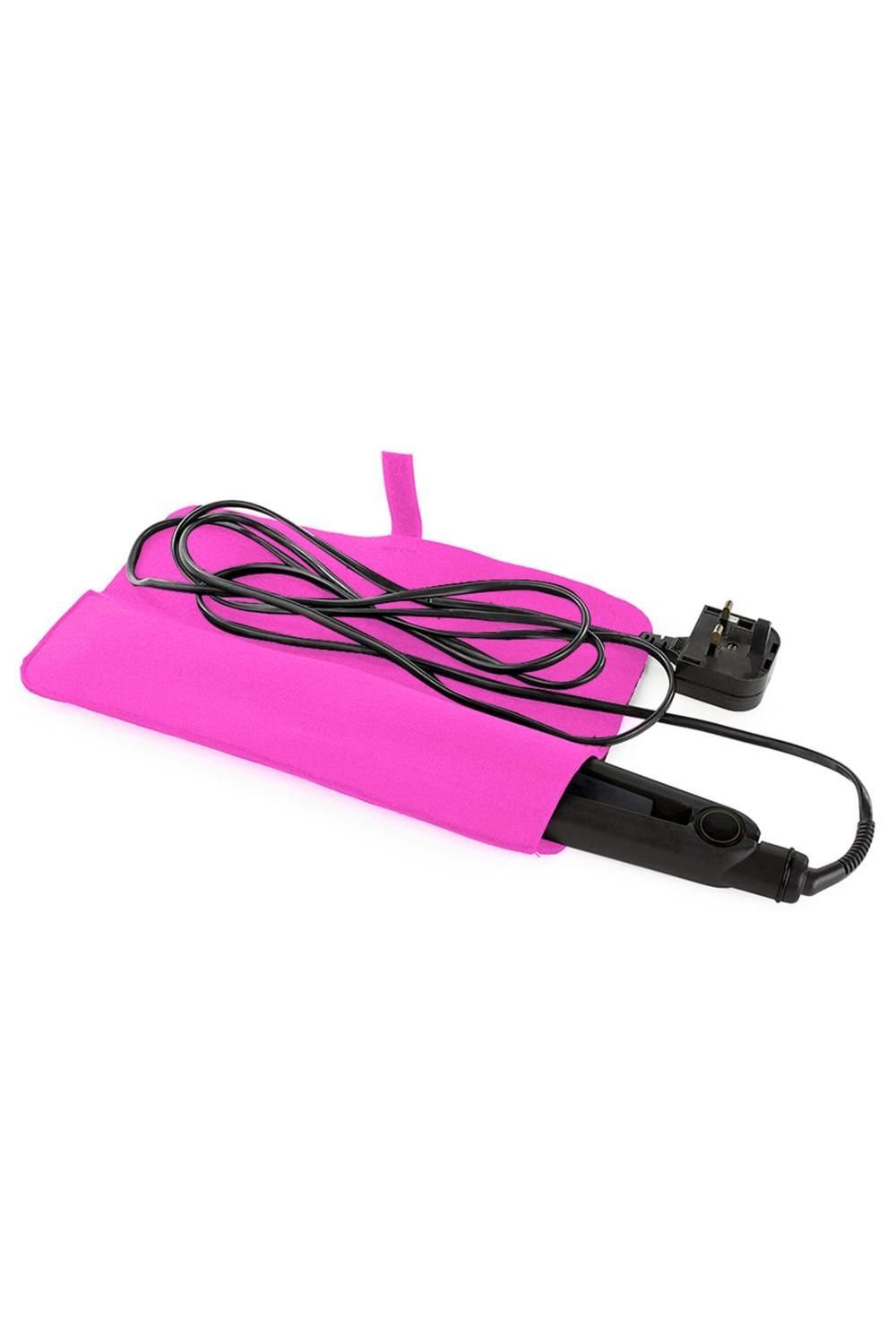 Envie Hair Straightener Heat Protection Case for Flat Foldable Design, Pink