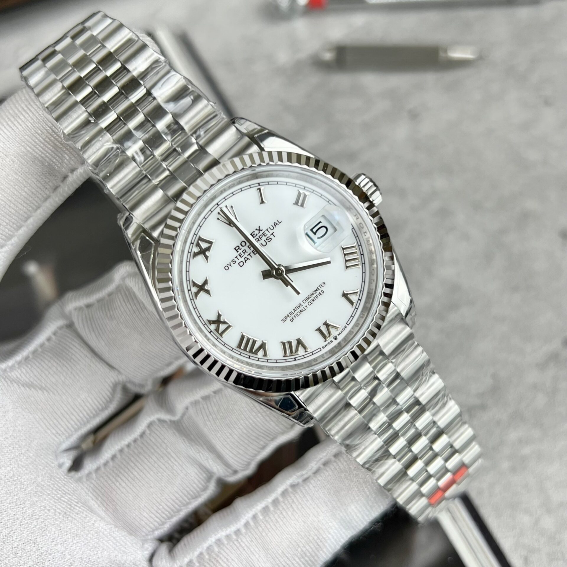 Rolex Datejust 126234 904L Steel White Dial 36mm Jub Super Clone