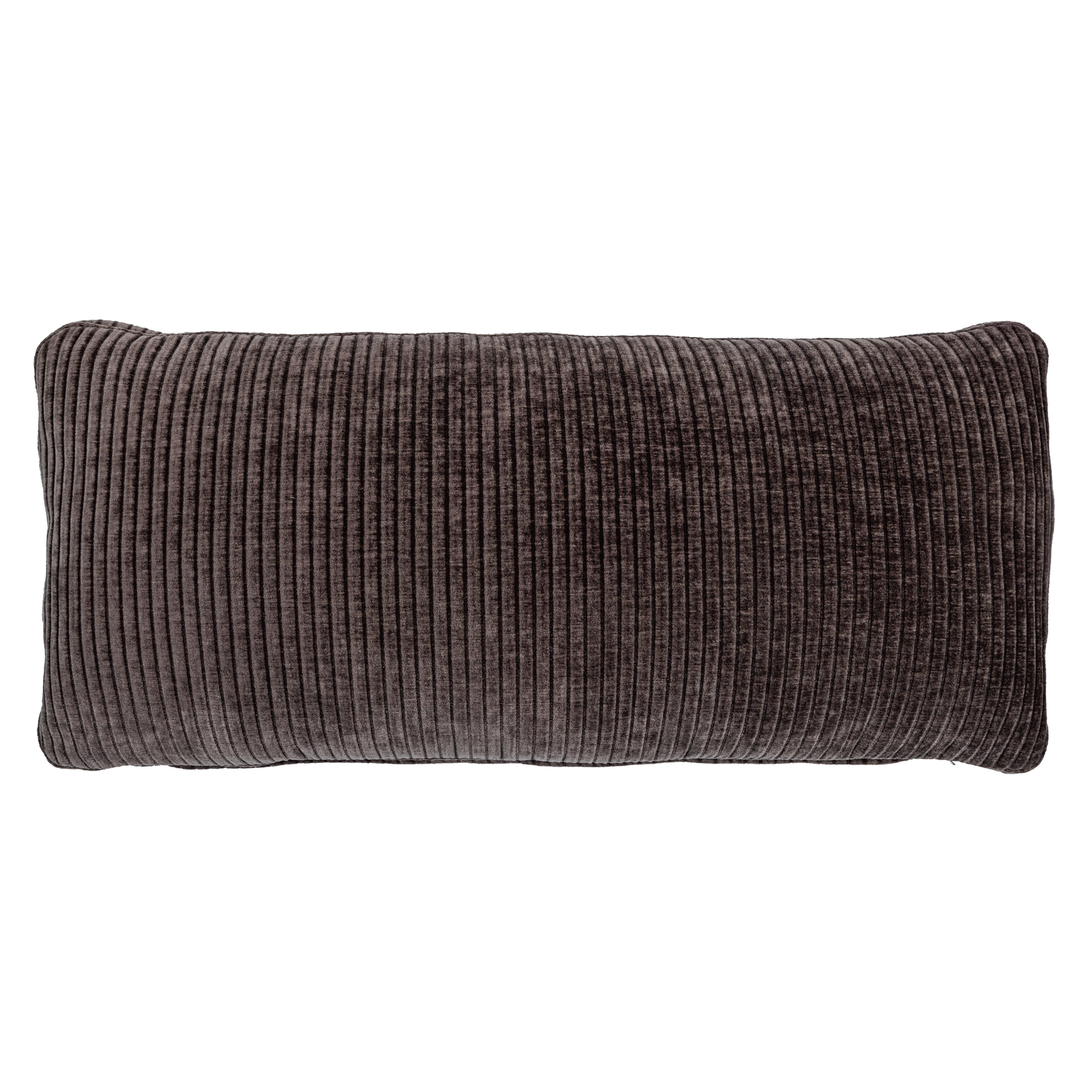 WOOOD kussen Mojo - Geweven Ribstof - Bruin - 30x70x10