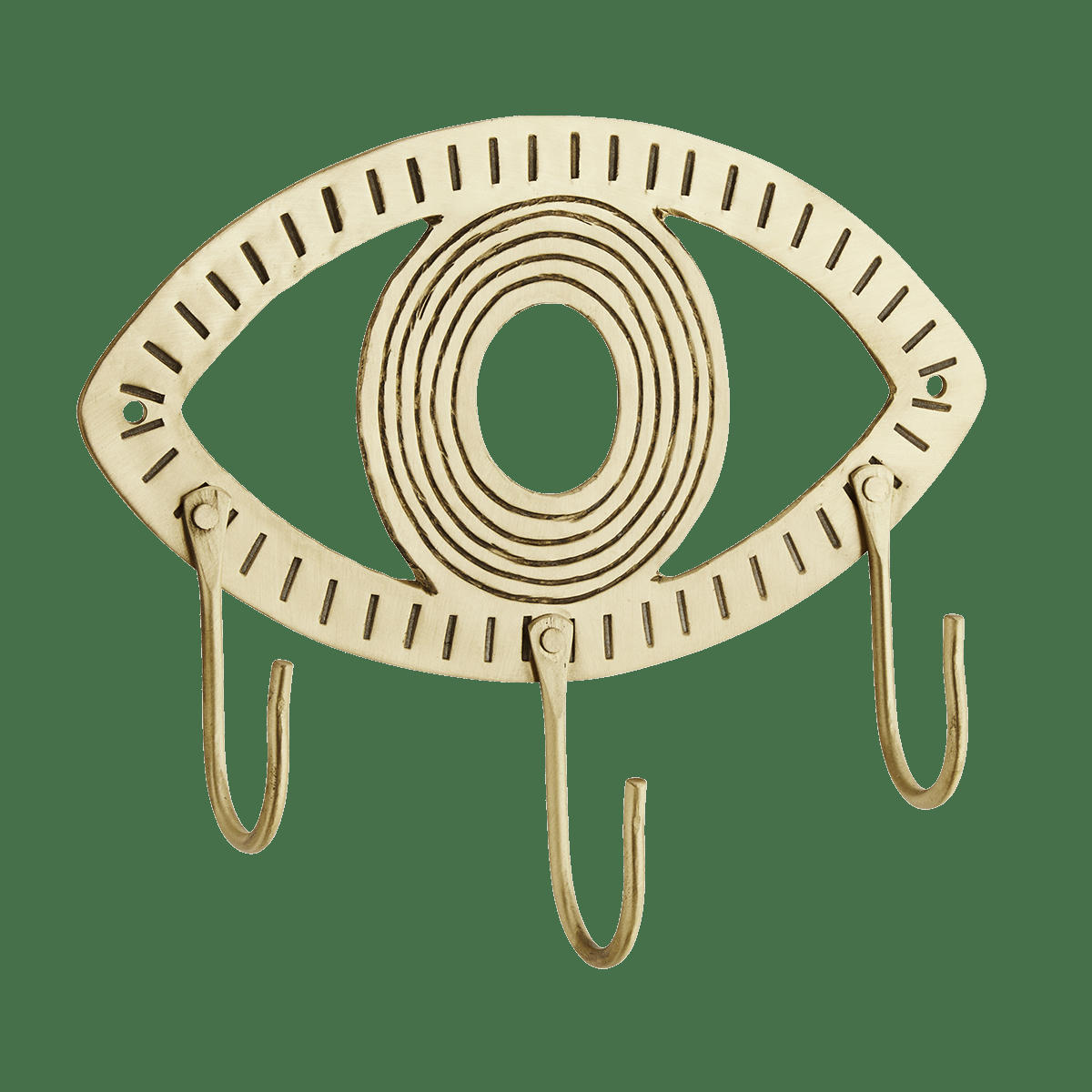 - Patère oeil suspendu avec crochets L9cm
