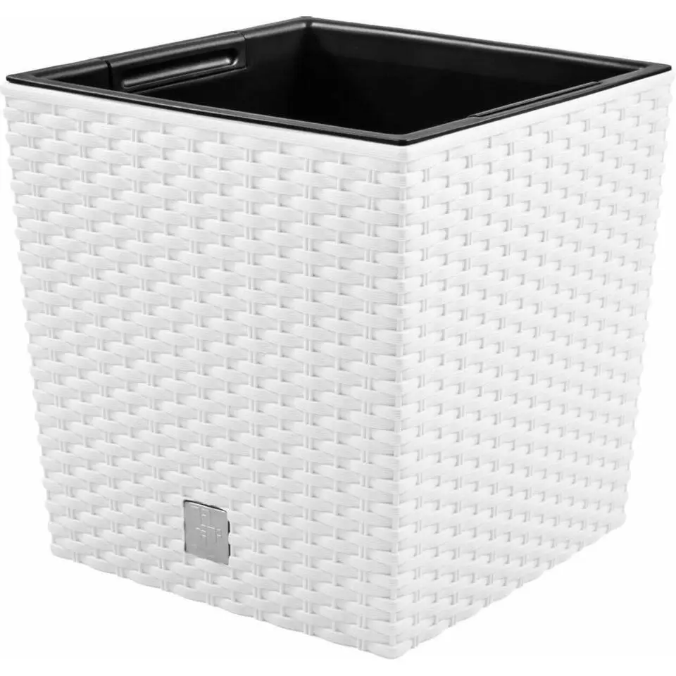 Prosperplast Plantenbak Rato - wit - kunststof - 20 cm