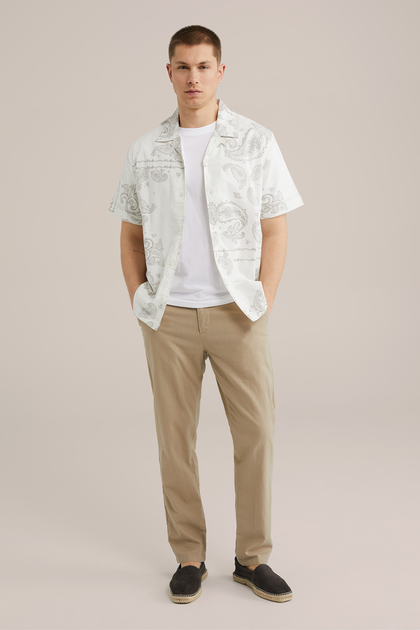 Heren Regular fit overhemd met print