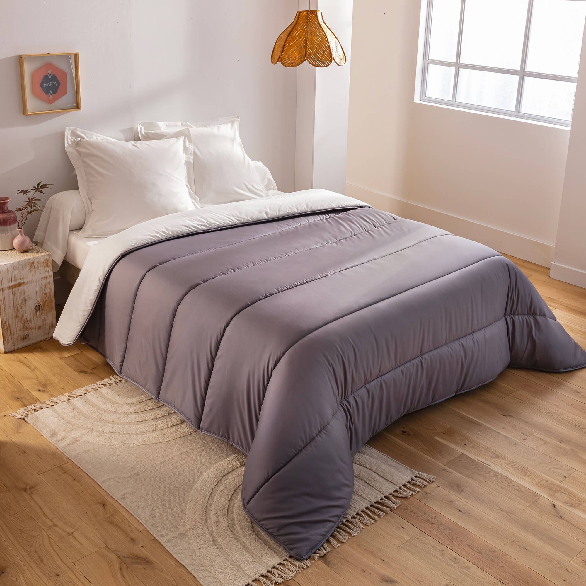 Couette microfibre imprimée Pastel 200g/m²