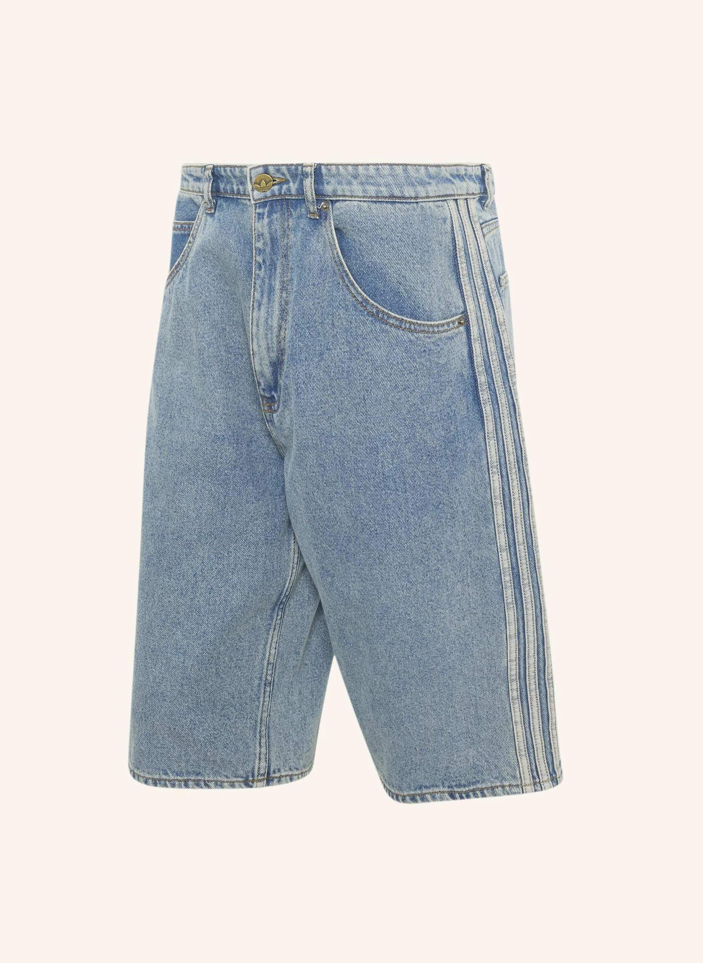 adidas Originals FIREBIRD ADICOLOR DENIM-JORTS MITTELHOHER BUND BEIN GERADE GESCHNITTEN