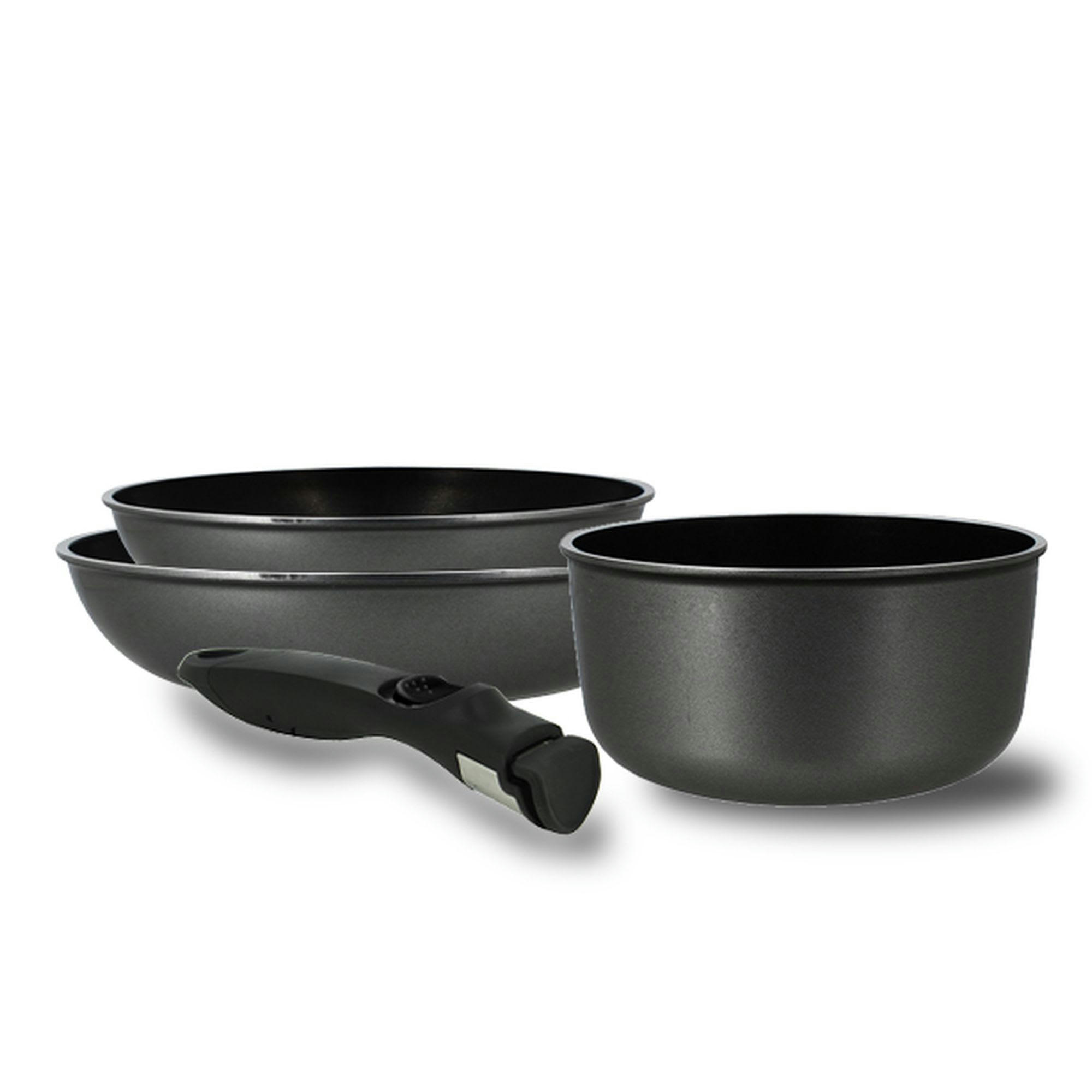 - Batterie de cuisine 4 pièces en aluminium - compatible induction