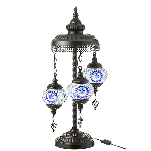 Lampe à Poser Mosaïque 3 Têtes 