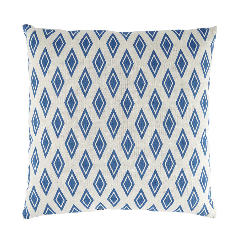 Coussin carré en polycoton à motifs 40x40cm (3 modèles)