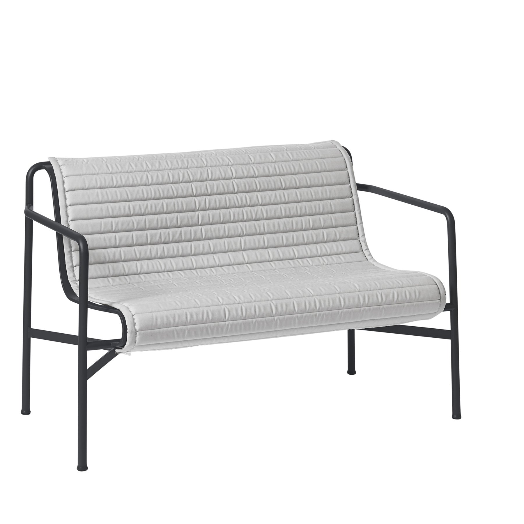 HAY Palissade Quilted Kussen voor 2,5-zits Tuinbank - Sky Grey