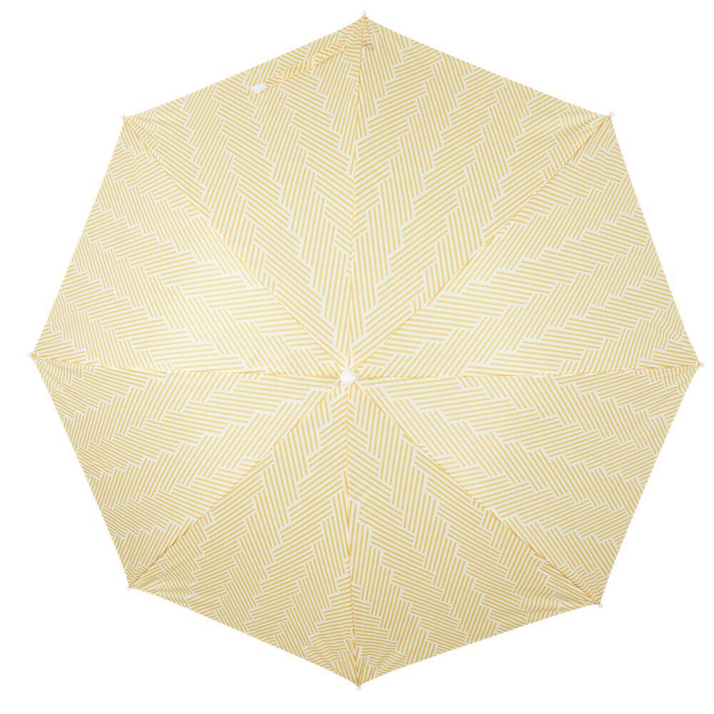 Parasol de plage à clipser Funky jaune Ø106xH85cm