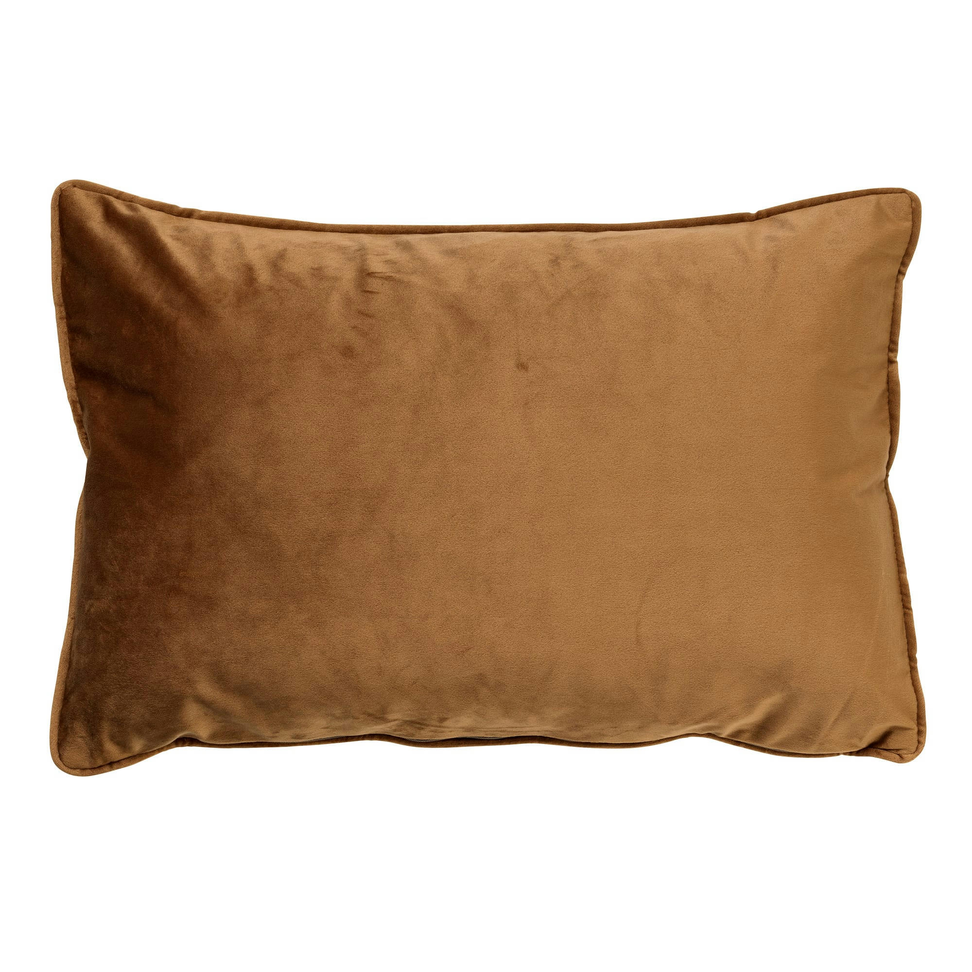 - Housse de coussin marron en velours-40x60 cm uni