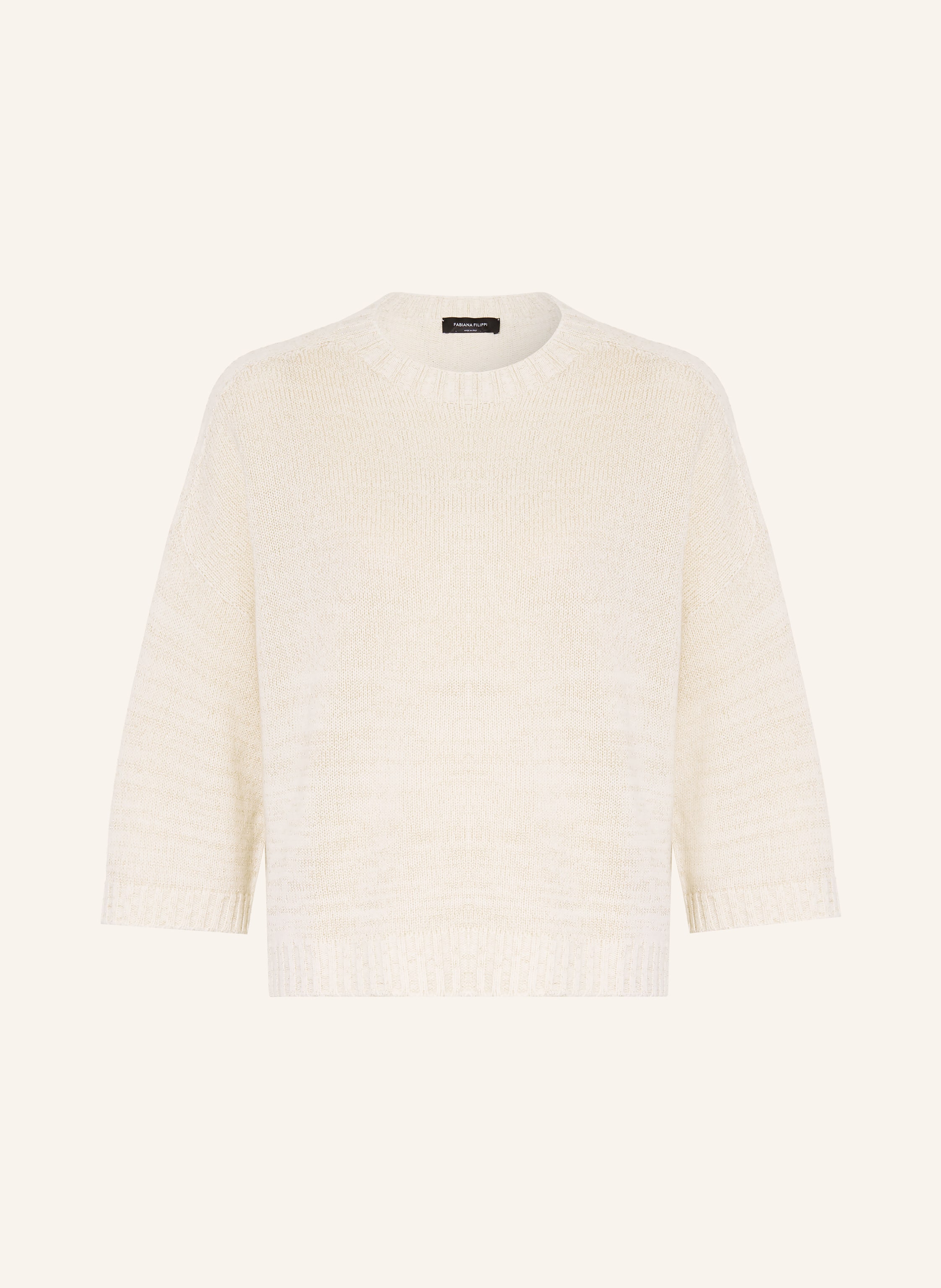 FABIANA FILIPPI Strickshirt mit Merinowolle und Glitzergarn