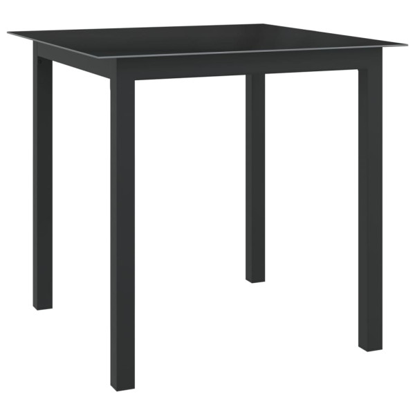 Zestaw mebli jadalnianych Antracyt Aluminium vidaXL