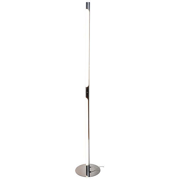 Lampadaire Eucrite LED intégrée argent