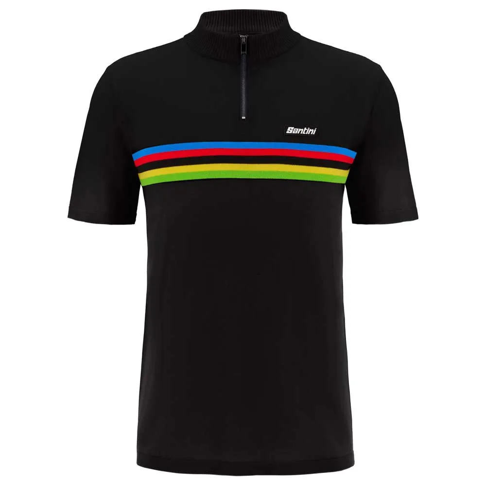 Santini UCI World Champion short sleeve polo