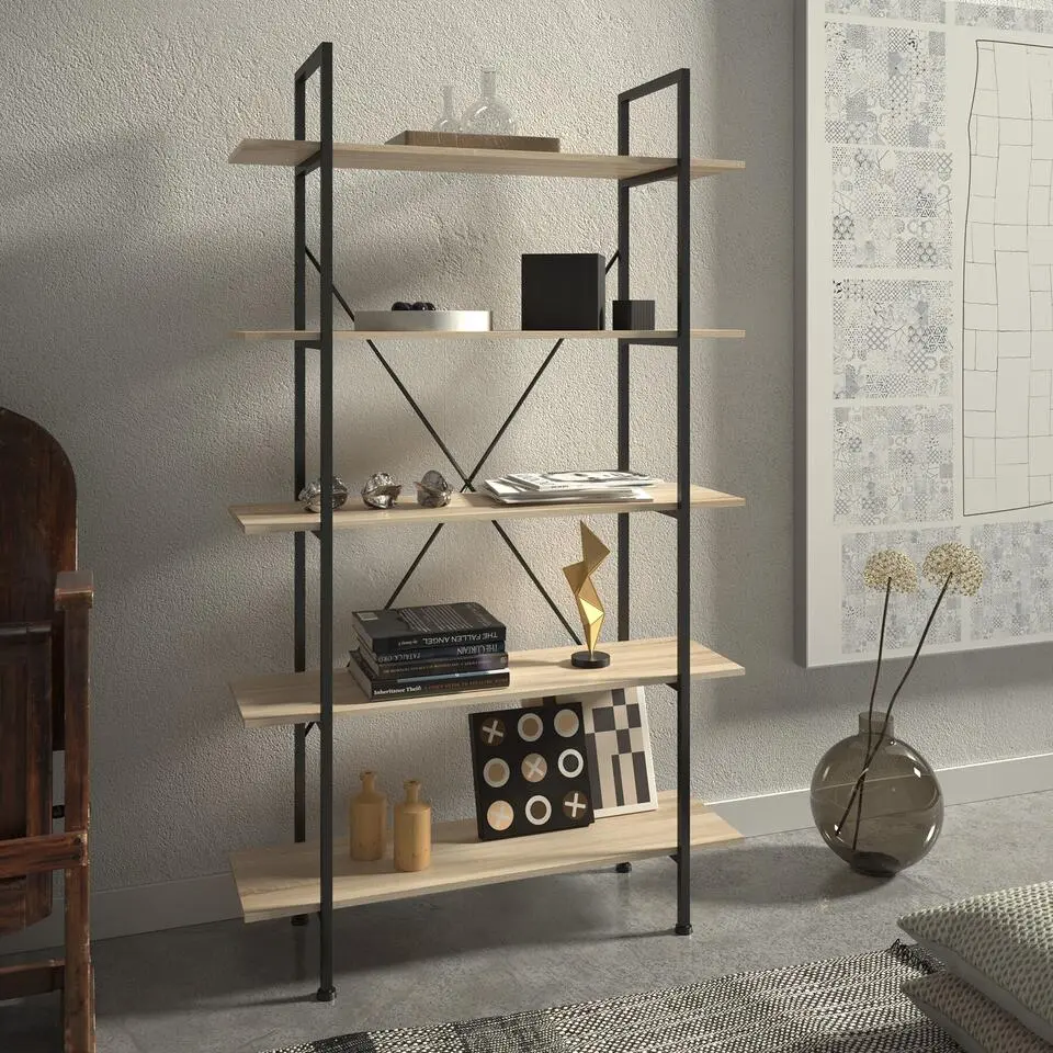 tectake Wandkast Glasgow 106 x 34,5 x 179,5cm