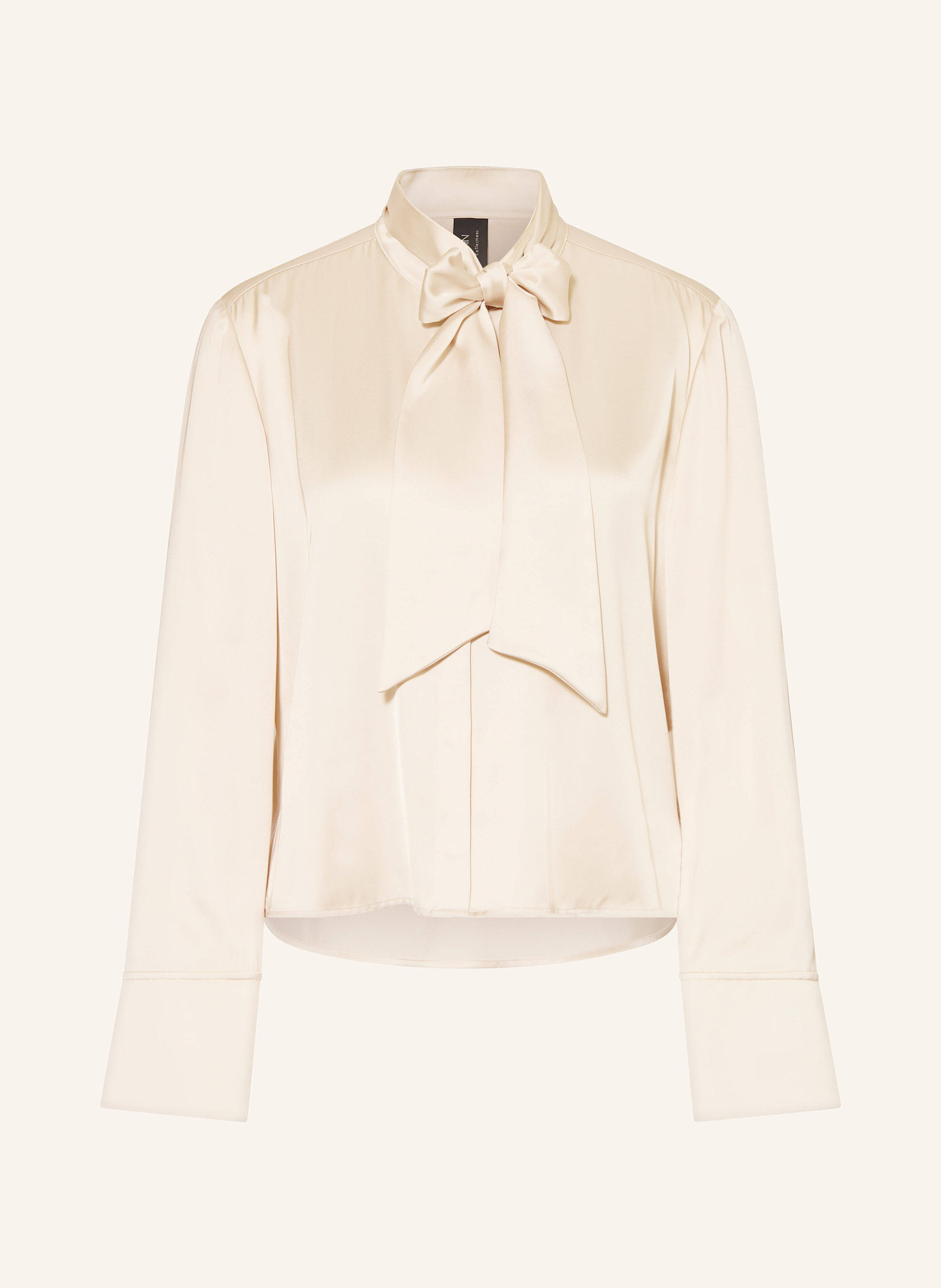 MARC CAIN Satinbluse mit abnehmbarer Schluppe